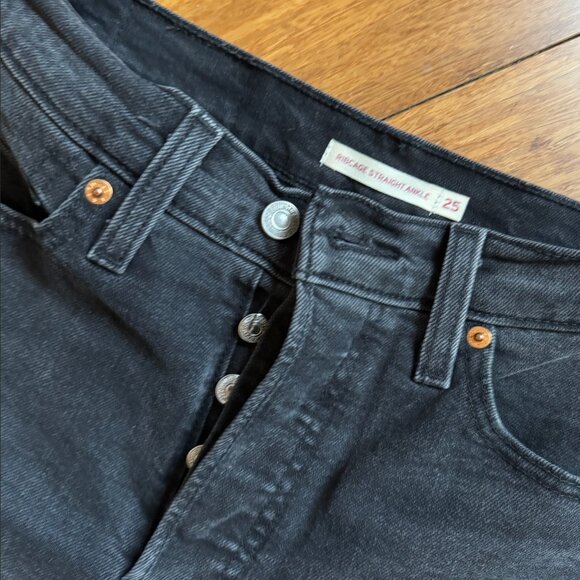 Levi's Ribcage straight ankle, dark grey, size 25 - Picture 3 of 4